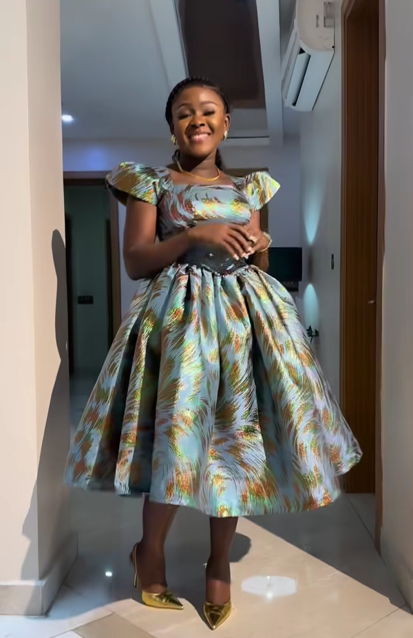 Women Damask short Dress