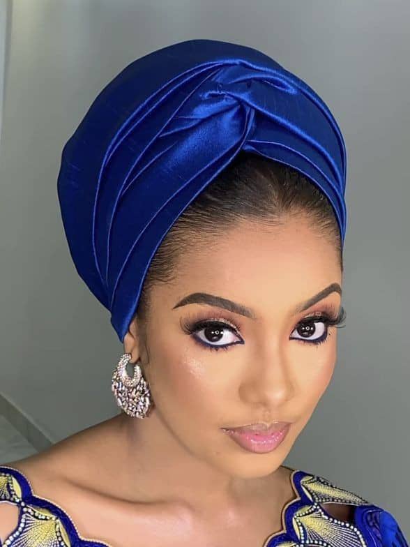 Women Blue Turban