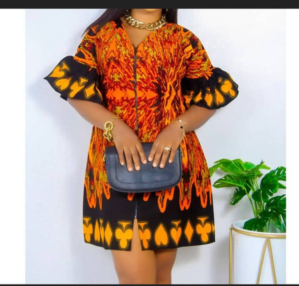 Women Ankara Short Dress