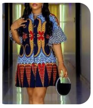 Women Ankara Short Flare Dress