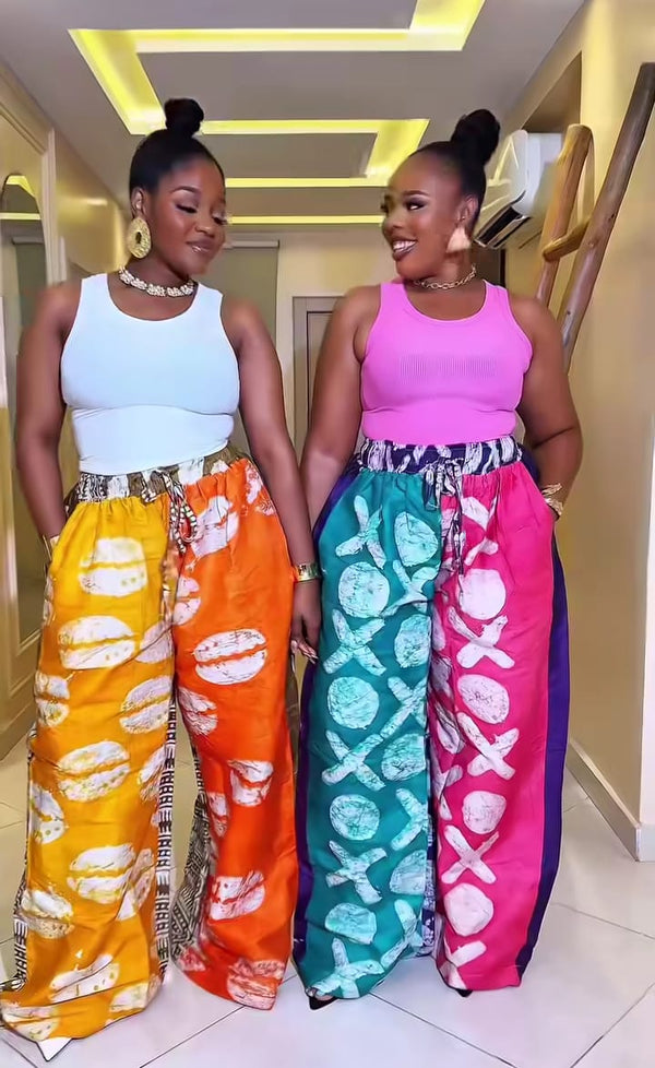 Women Adire Palazzo Pant