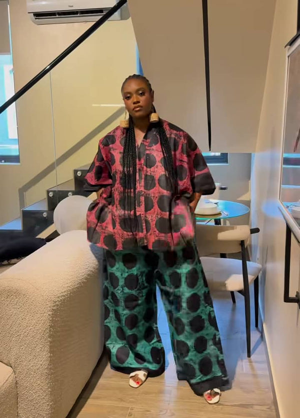 Women's Adire Pant and Top