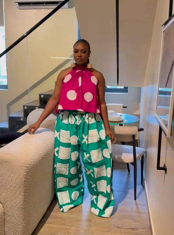 Women's Adire Pant and Top