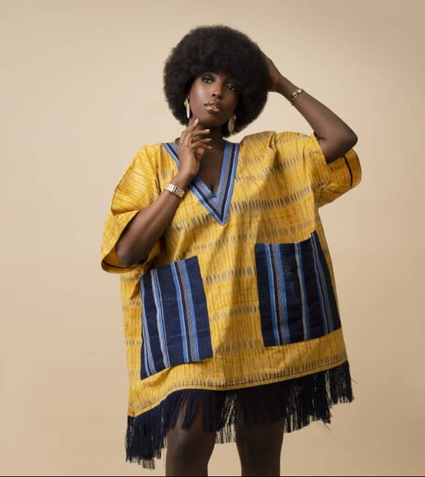 Women Aso Oke Mini Dress