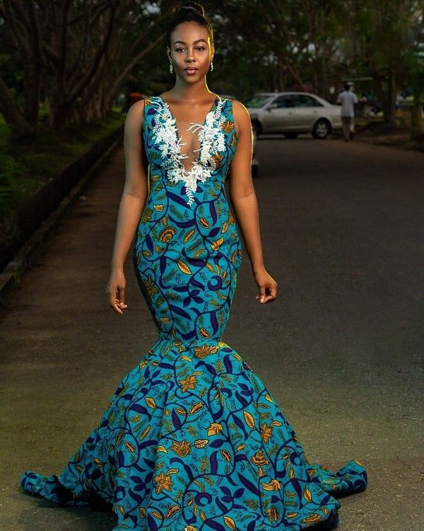 Ankara mermaid dress