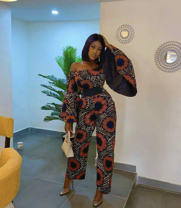 African Print women Jumpsuit