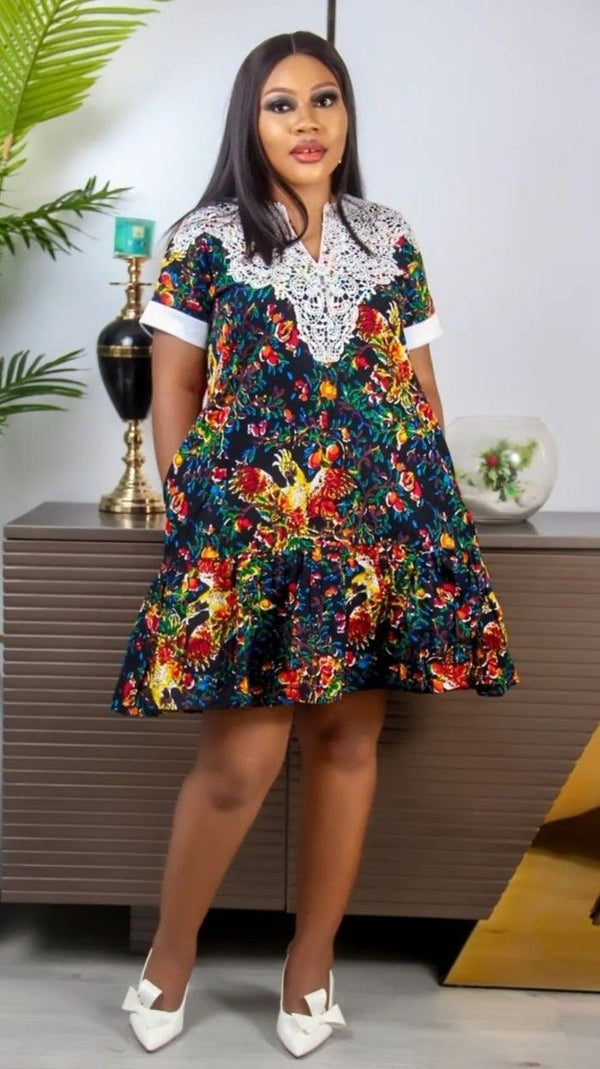Women Ankara Short Dress