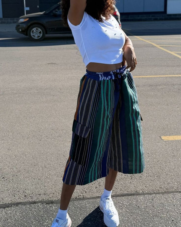 Women Aso oke Palazzo Pant