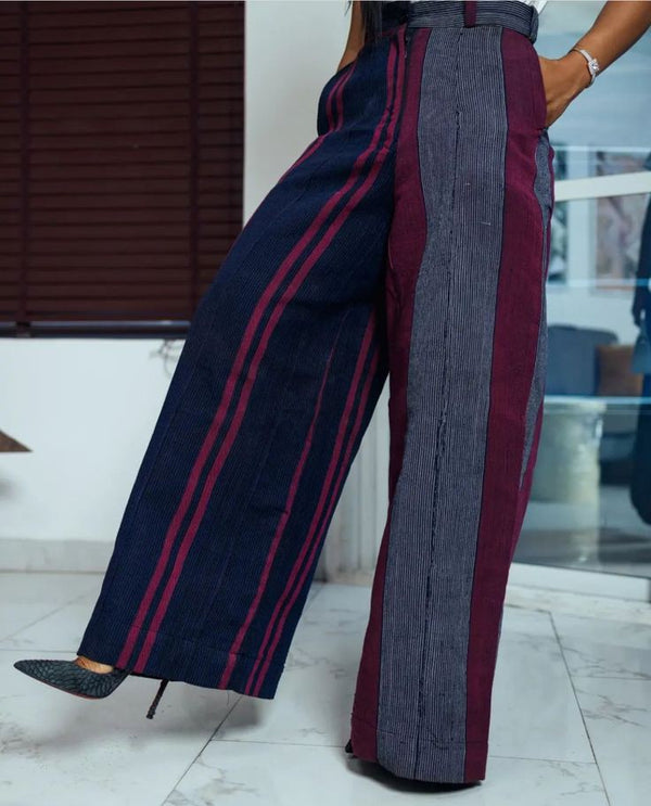 Women Aso oke Palazzo Pant
