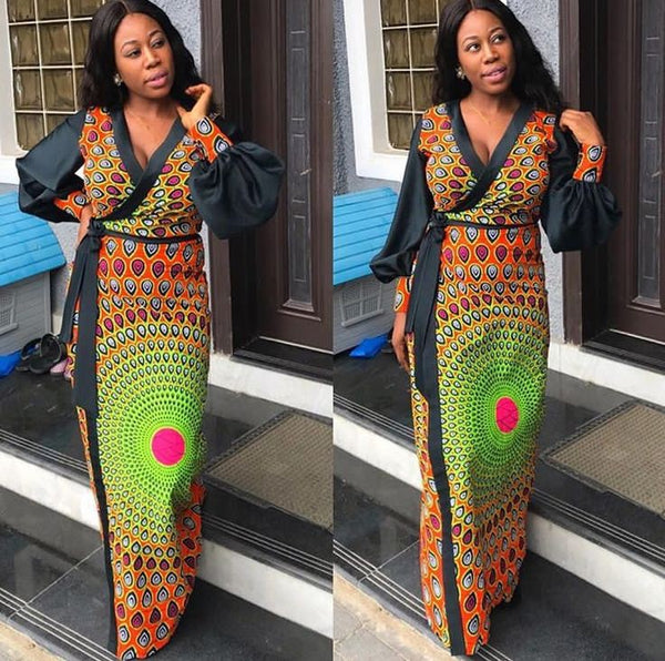 African print dress