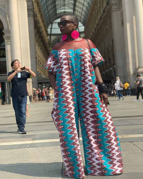 African Print women Jumpsuit