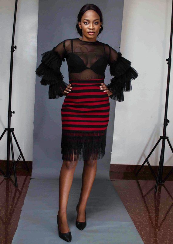 Women Aso Oke Skirt
