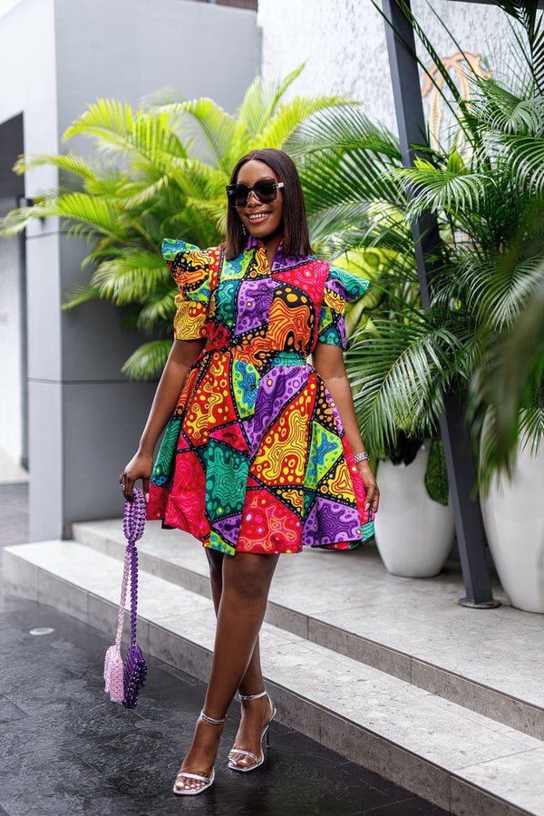 Women Ankara Short Dress