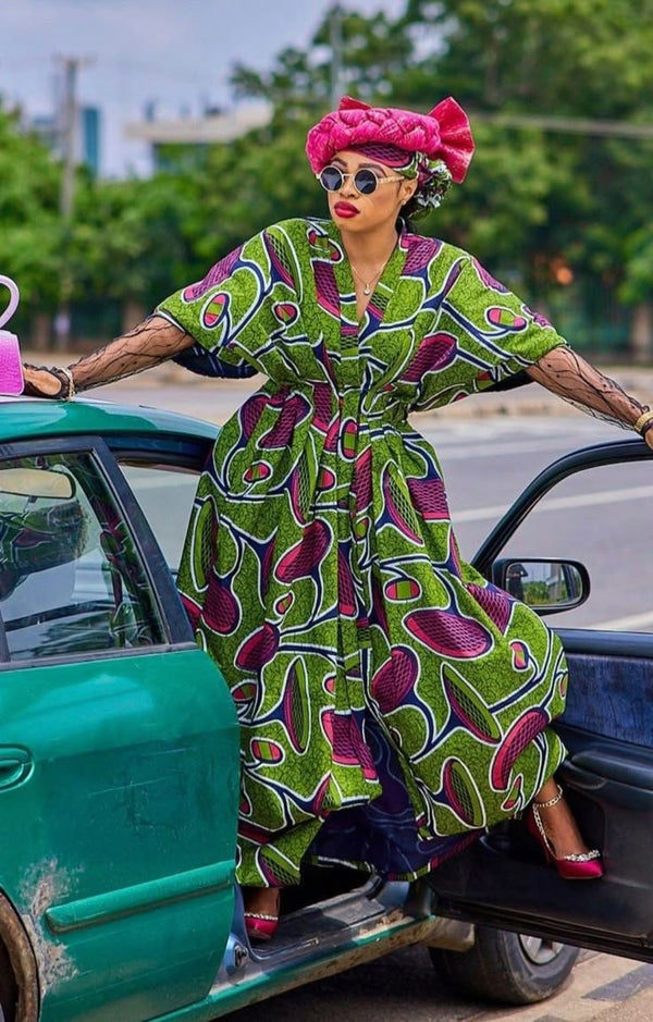 African Print Women Boho Jumpsuit