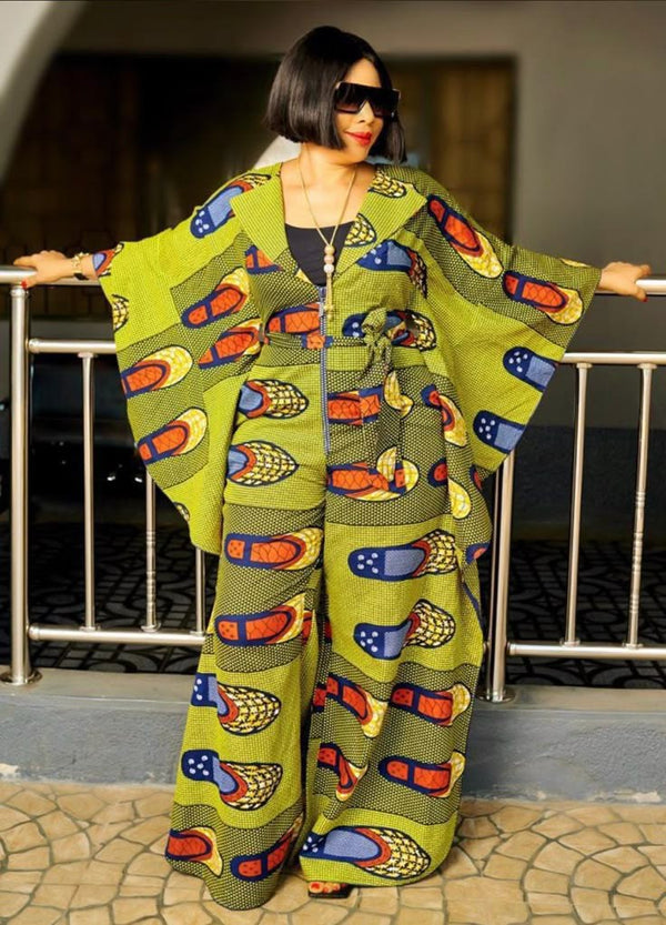 African Print Women Boho Jumpsuit