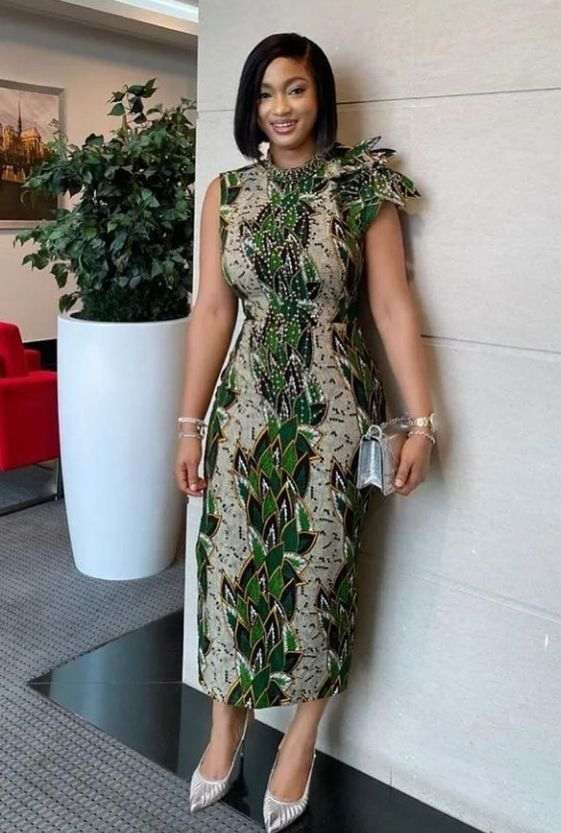 African print dress