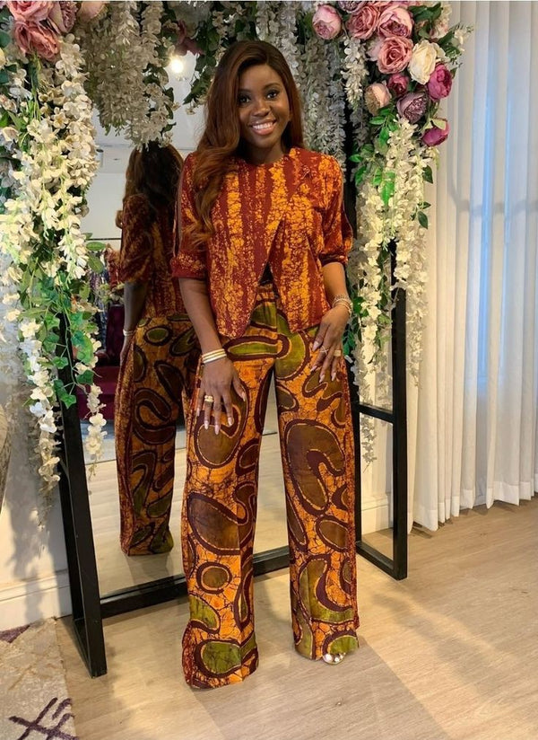 African Print Ankara Blazer and pant