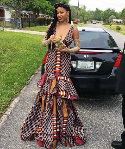 Ankara mermaid dress
