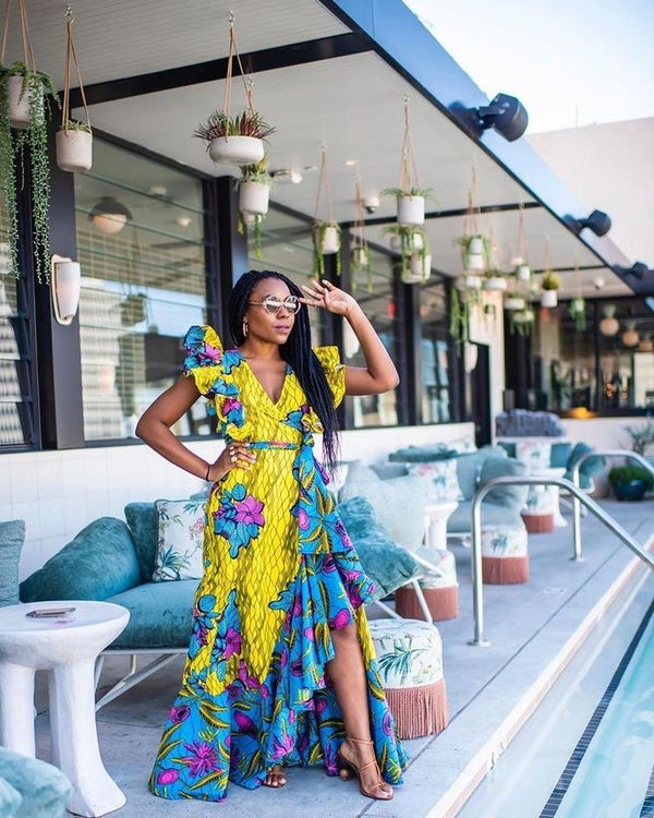 Africa Print Ankara Maxi Dress