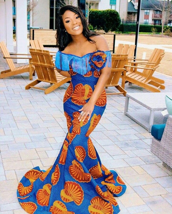 Ankara mermaid dress