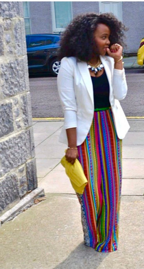 Women Aso oke Palazzo Pant
