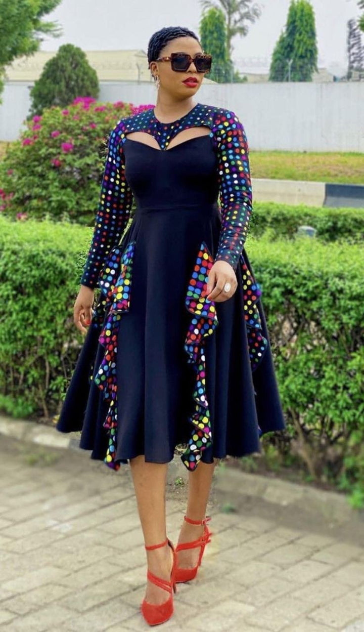 Women Ankara party Dress TJ African Print Dresses Women Ankara party Dress TJ African Print Dresses