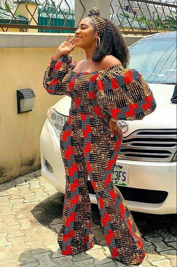 African Print women Jumpsuit