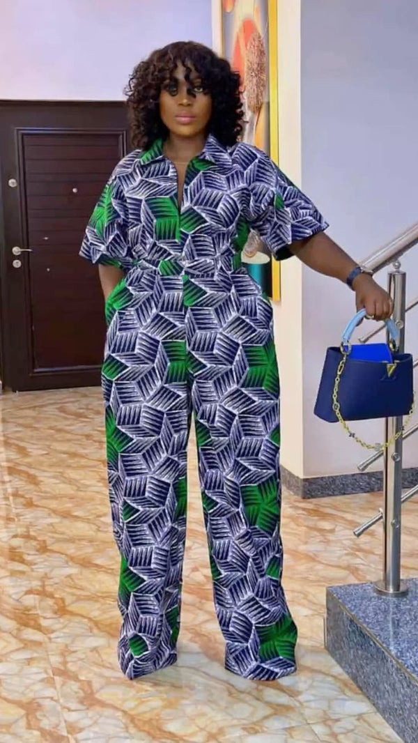 African Print women Jumpsuit