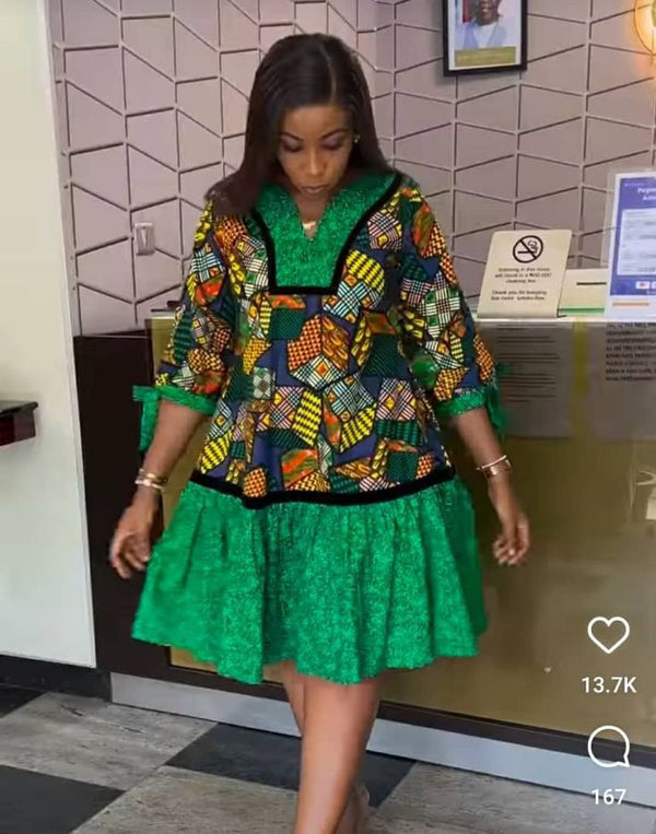 Women Ankara Short Dress